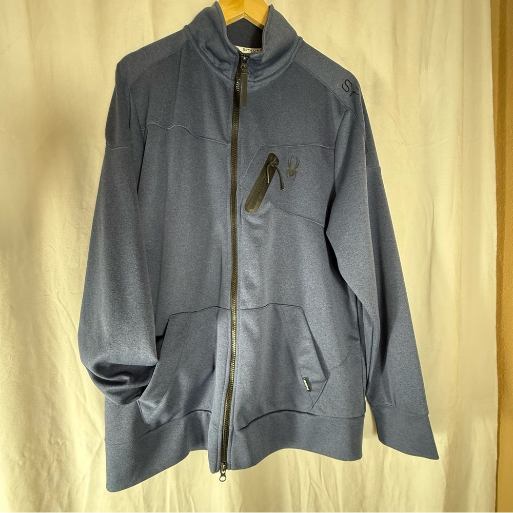 Spyder Mens Zip Front Knit Jacket Navy Size XL
Pockets Gorpcore Casual‎ Cozy